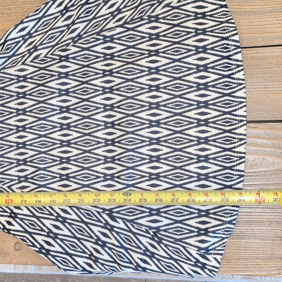 H&M Divided Navy and White Geometric Mini Fit And Flare Dress Size 2 - Picture 11 of 12